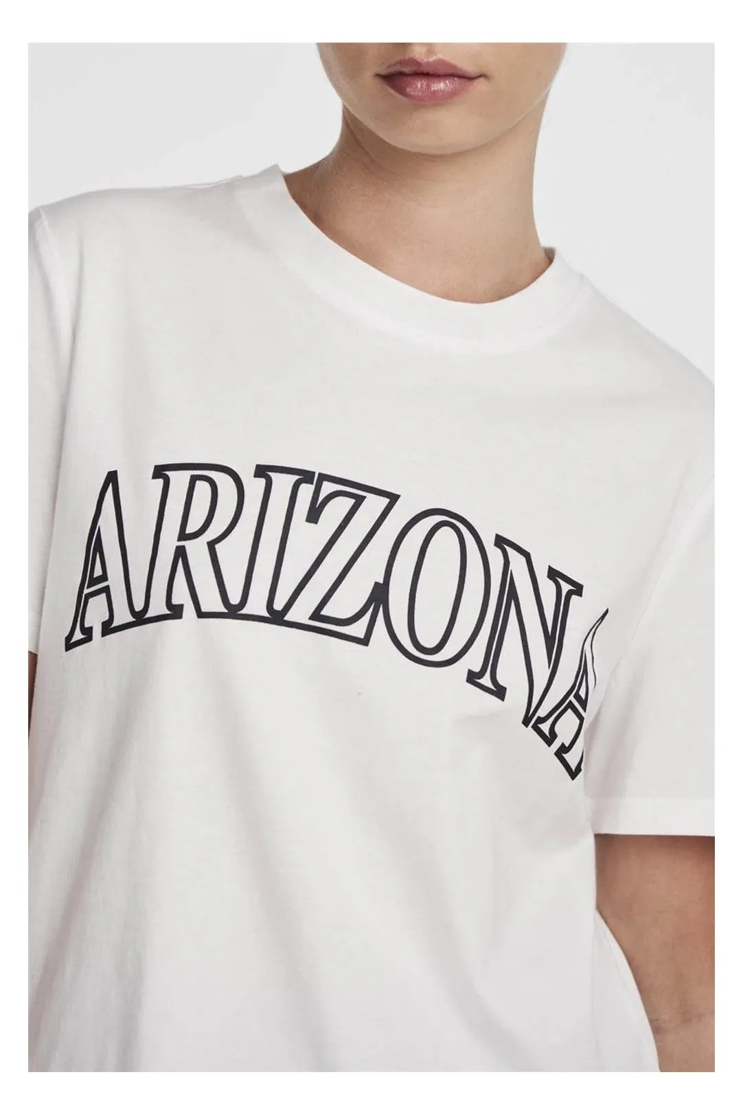 CAMISETA MUJER LETRAS PCFREYA BLANCO