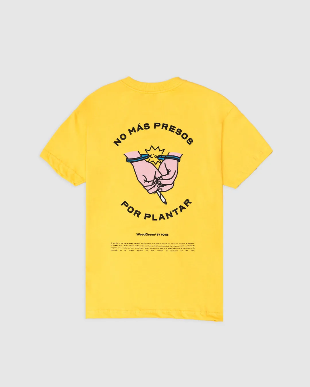 Camiseta no mas presos amarillo