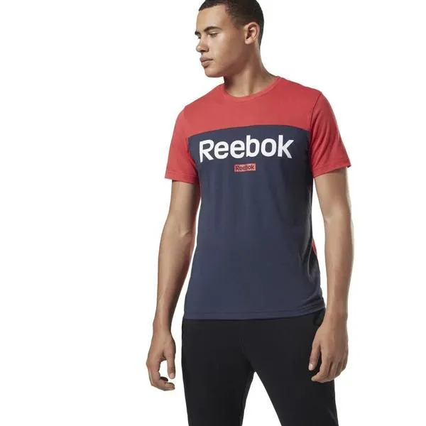 camiseta reebok marino/rojo
