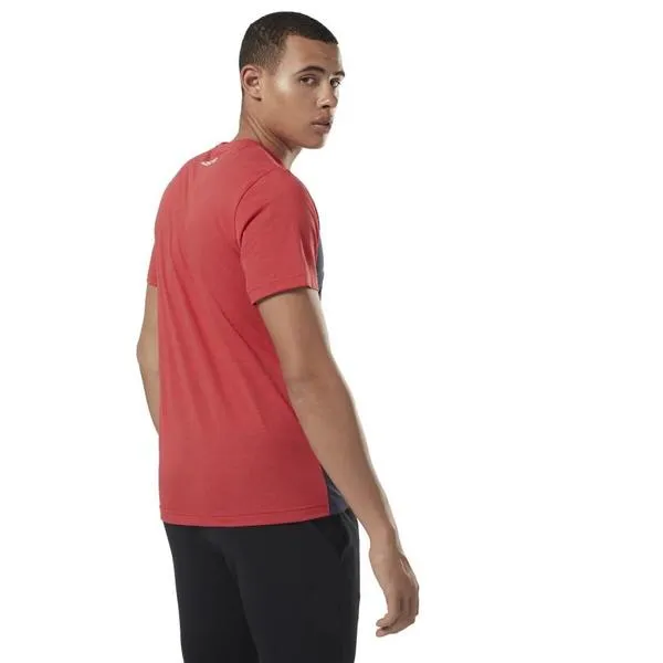 camiseta reebok marino/rojo