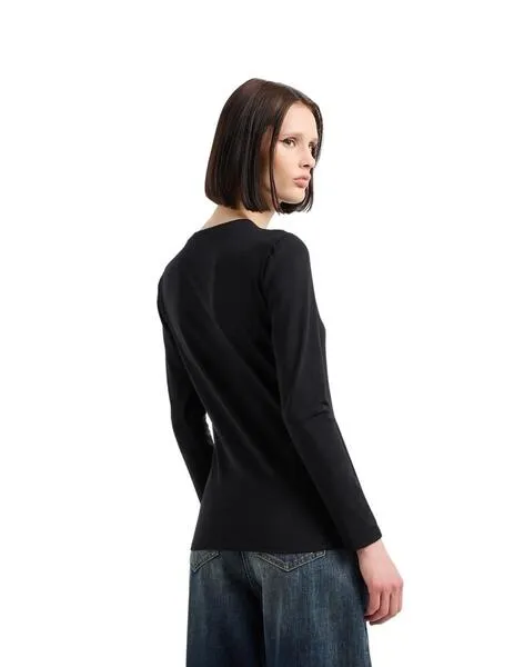 Camisetas y Tops ARMANI EXCHANGE negro Mujer: ¡Compra ya!