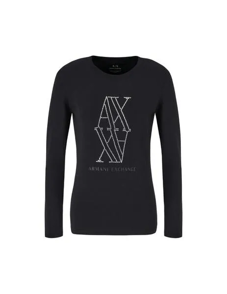 Camisetas y Tops ARMANI EXCHANGE negro Mujer: ¡Compra ya!