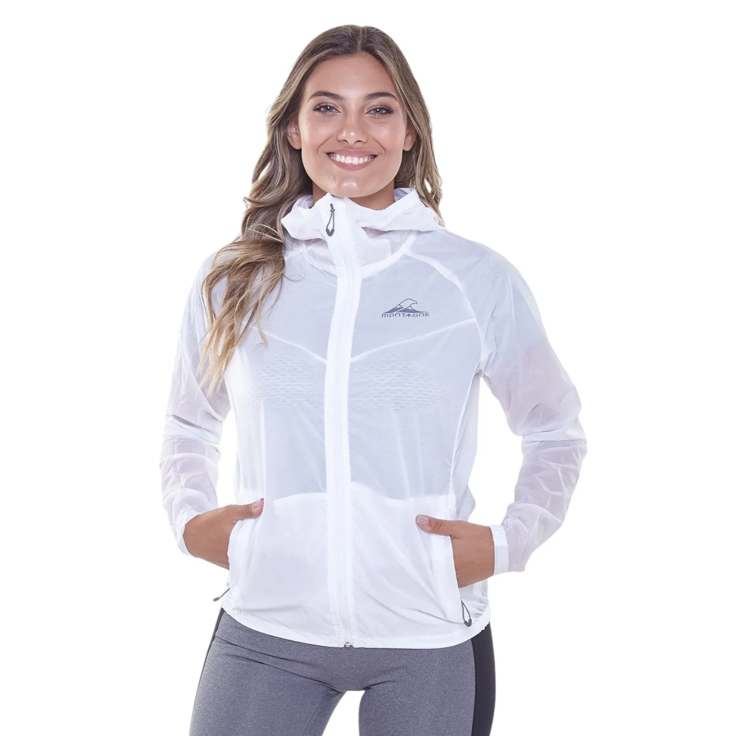 Campera Rompeviento Montagne Metric Mujer Blanco