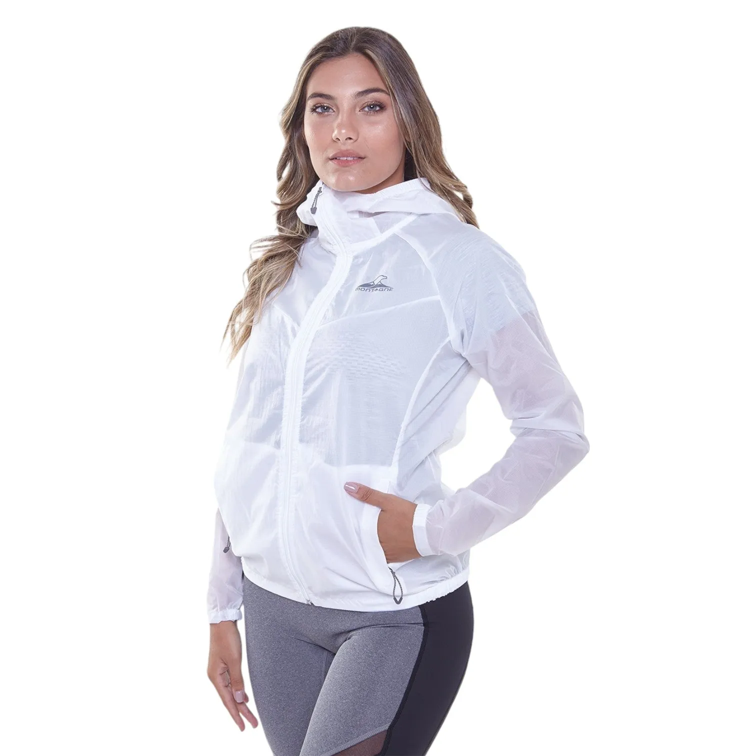 Campera Rompeviento Montagne Metric Mujer Blanco