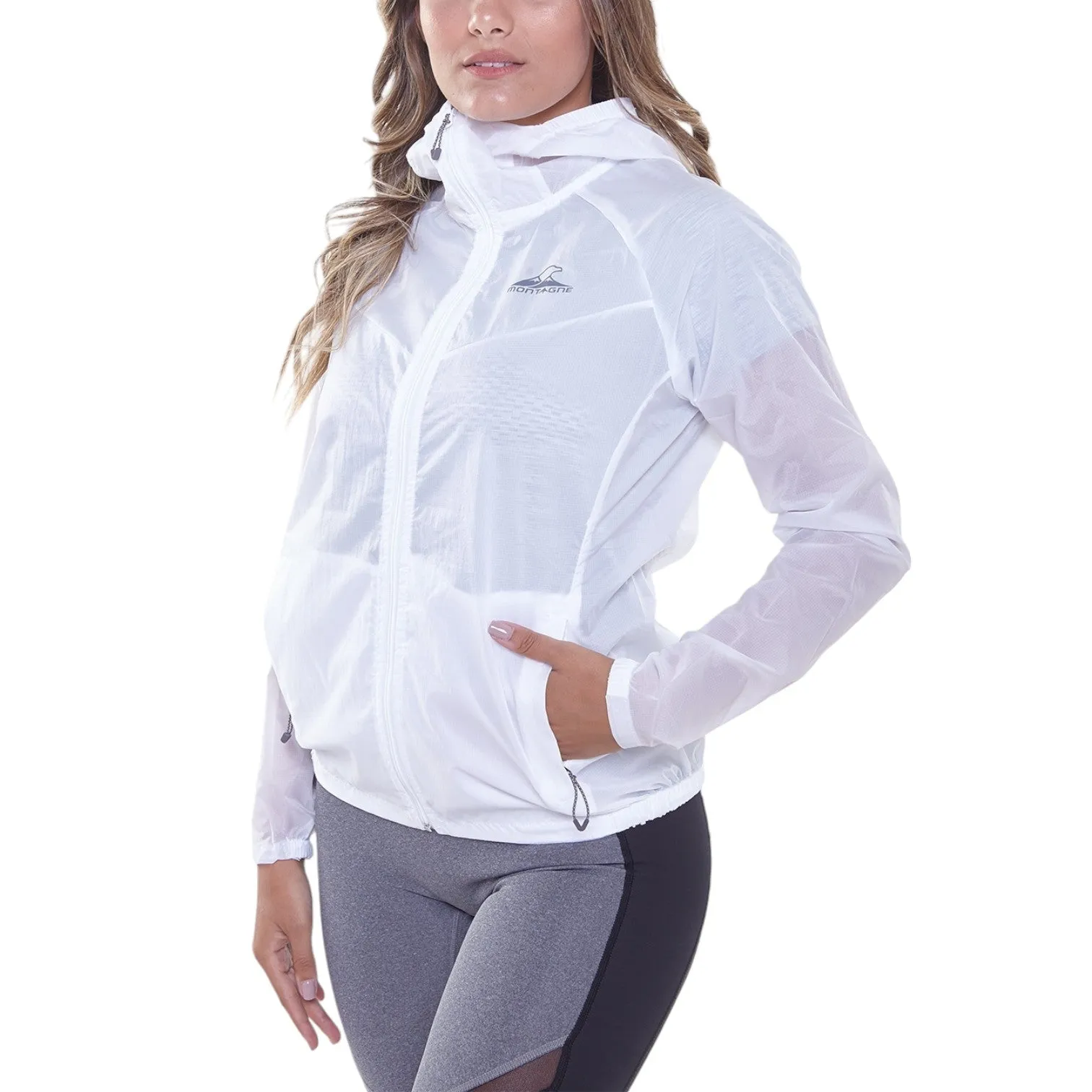 Campera Rompeviento Montagne Metric Mujer Blanco