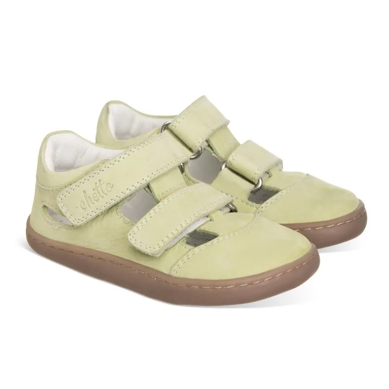 Cangrejera Barefoot azul para Niños confeccionada en piel y 100% respetuosa
