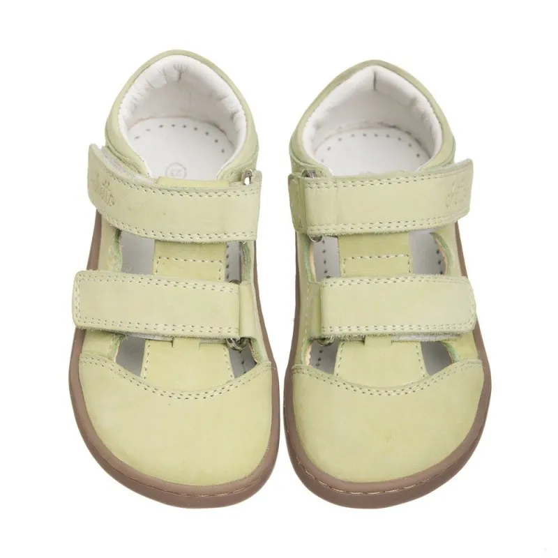 Cangrejera Barefoot azul para Niños confeccionada en piel y 100% respetuosa