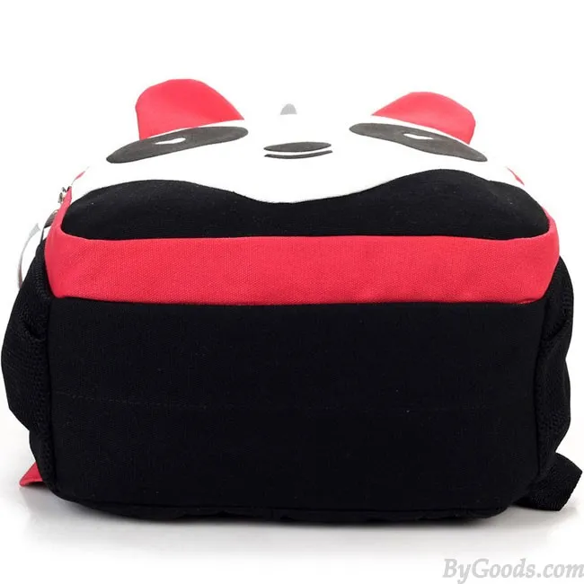 Cartoon Cute Panda School Rucksack Animal College Canvas Backpack