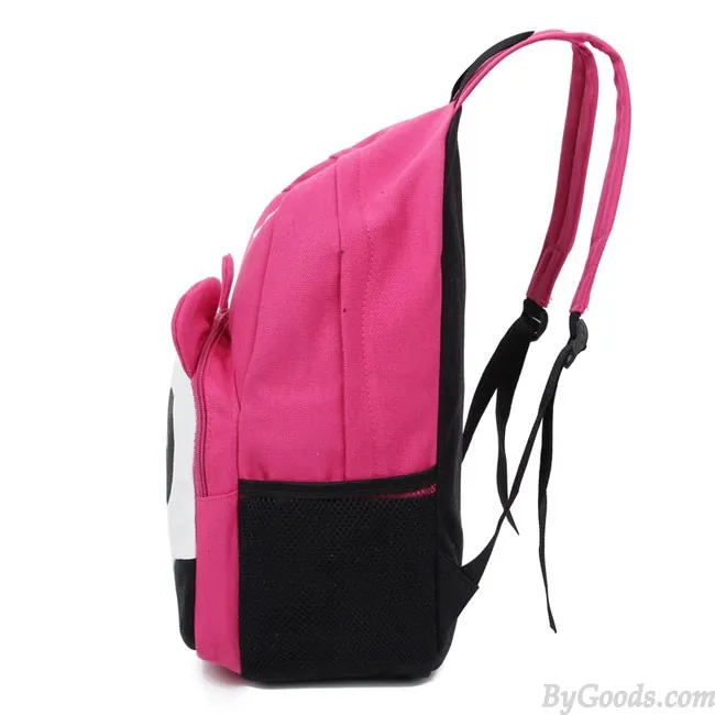 Cartoon Cute Panda School Rucksack Animal College Canvas Backpack