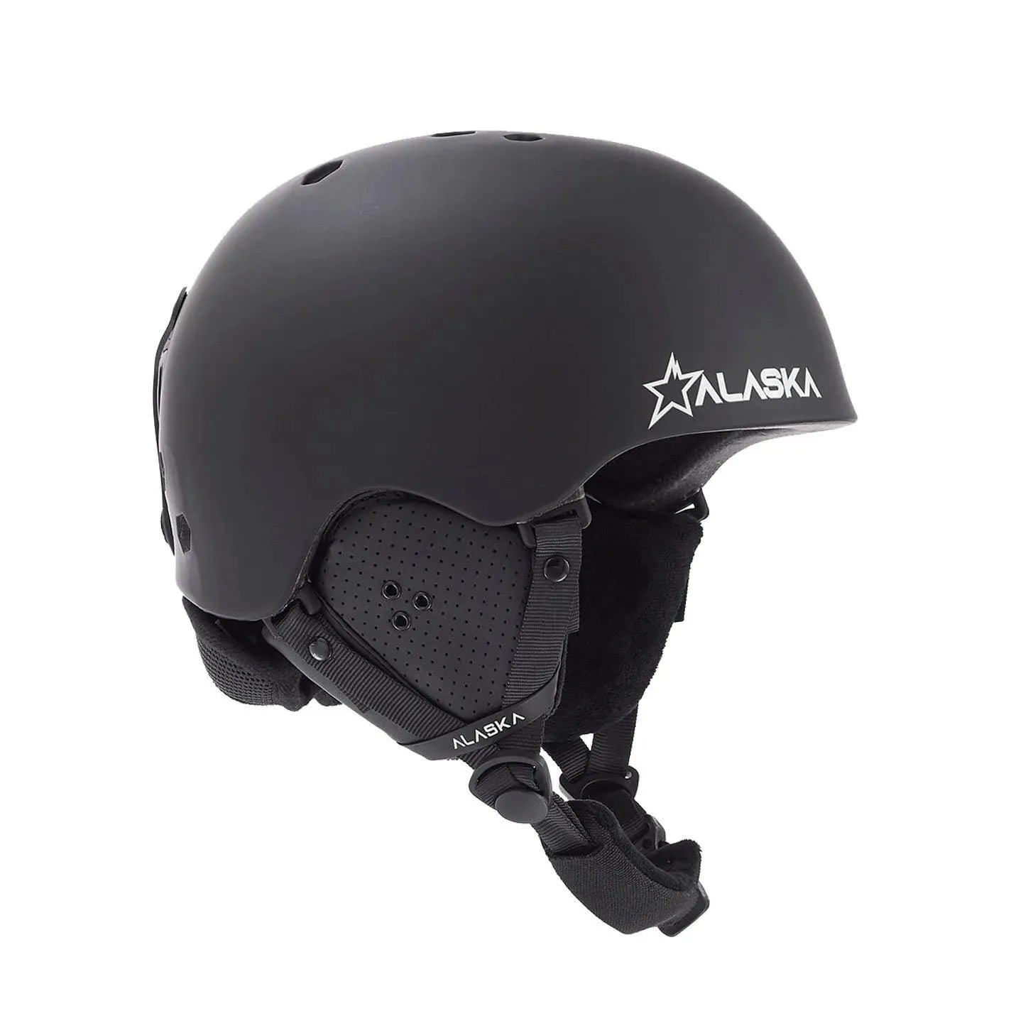 Casco Alaska Snowpark Ski Snowboard Unisex Negro