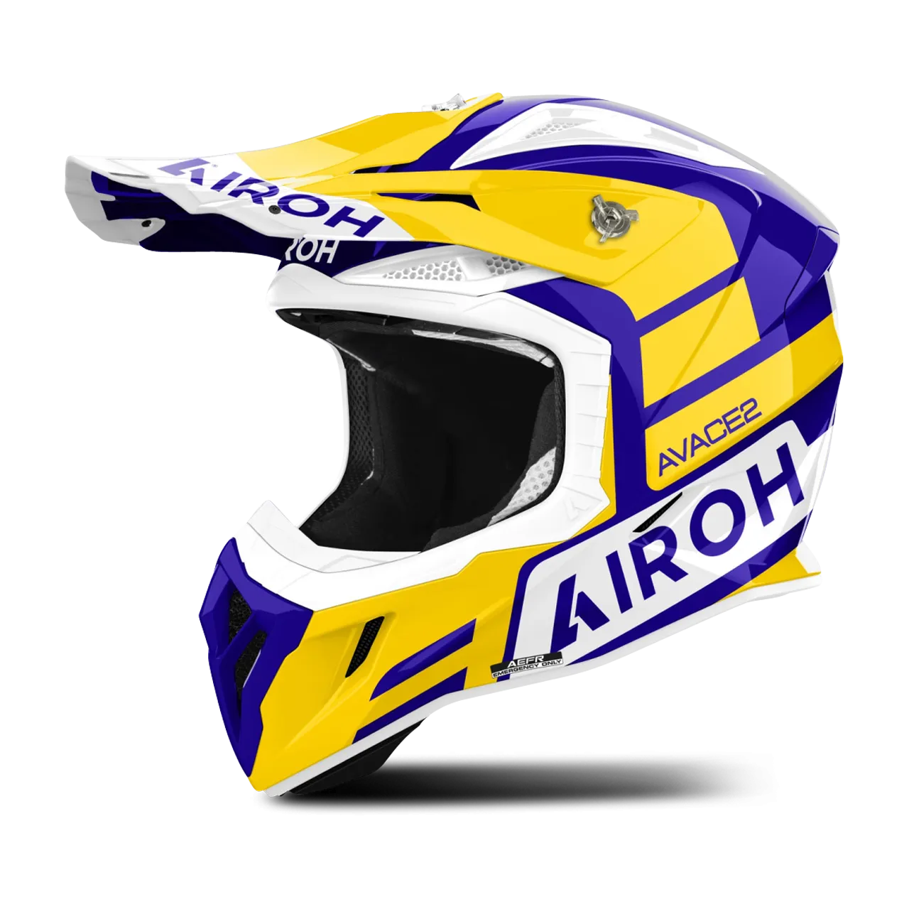 Casco de Cross Airoh Aviator Ace 2 Sake Amarillo Brillante 