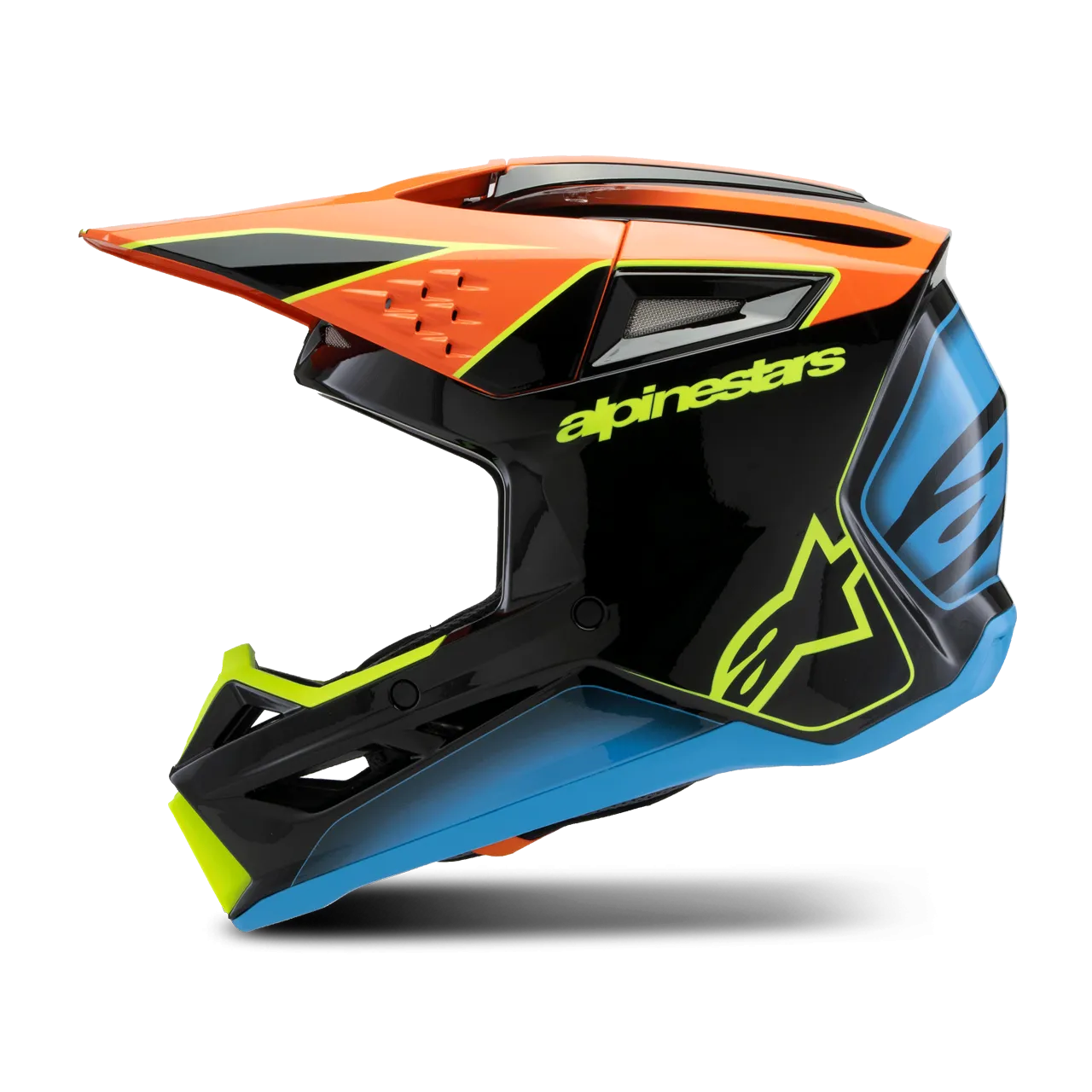 CASCO DE CROSS NIñO ALPINESTARS SM3 FRAY ECE06 NEGRONARANJAAMARILLO FLúOR 