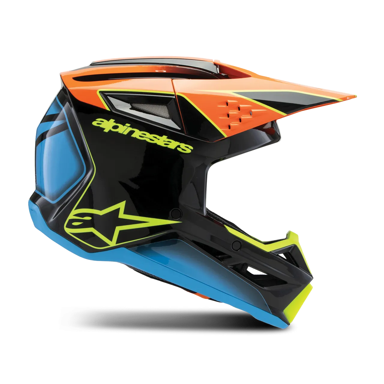 CASCO DE CROSS NIñO ALPINESTARS SM3 FRAY ECE06 NEGRONARANJAAMARILLO FLúOR 