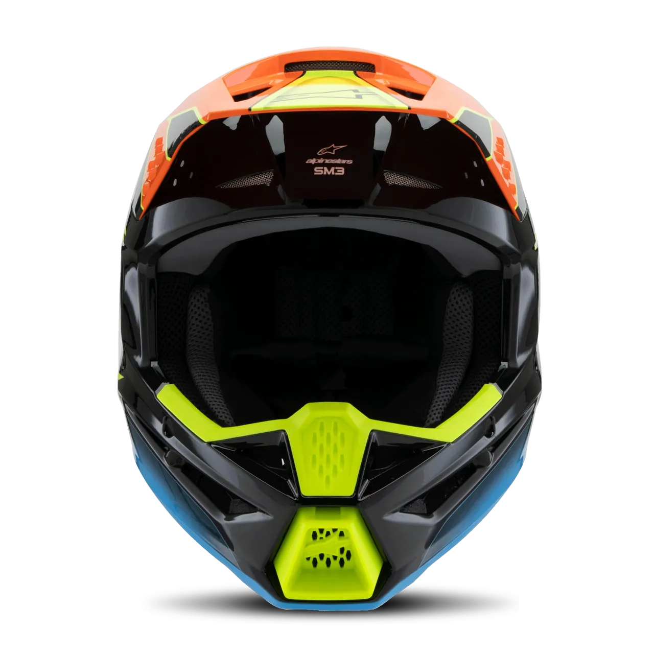 CASCO DE CROSS NIñO ALPINESTARS SM3 FRAY ECE06 NEGRONARANJAAMARILLO FLúOR 