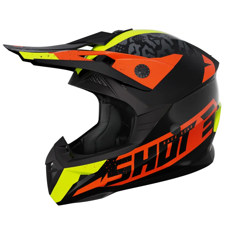CASCO DE CROSS SHOT PULSE AIRFIT NEGRONARANJAAMARILLO NEóN 