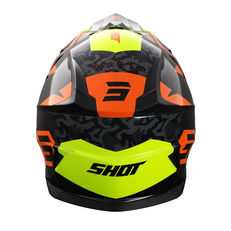 CASCO DE CROSS SHOT PULSE AIRFIT NEGRONARANJAAMARILLO NEóN 