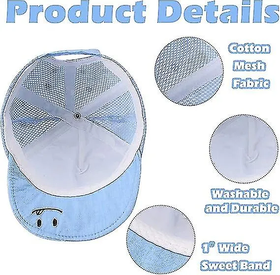 Casquette de baseball rglable bleu clair taille unique (environ 48 cm) coton  pois bb chapeau filles garons enfants chapeau de s