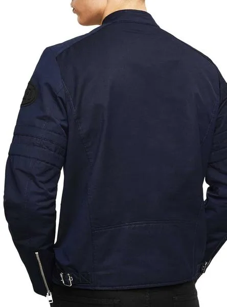 cazadora diesel glory azul para hombre
