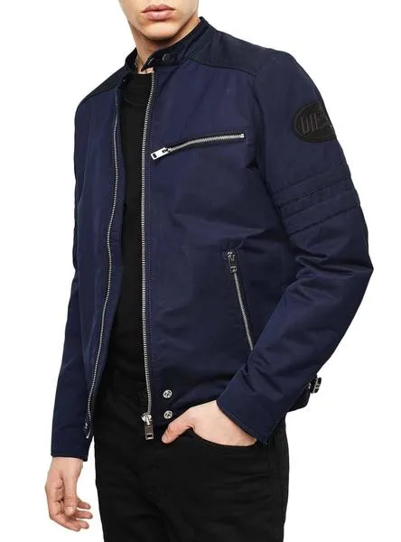 cazadora diesel glory azul para hombre