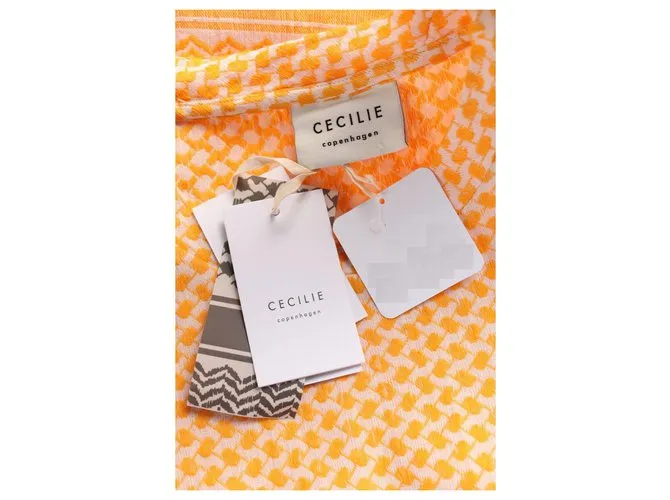 Cecilie Copenhagen Vestidos Blanco Amarillo 