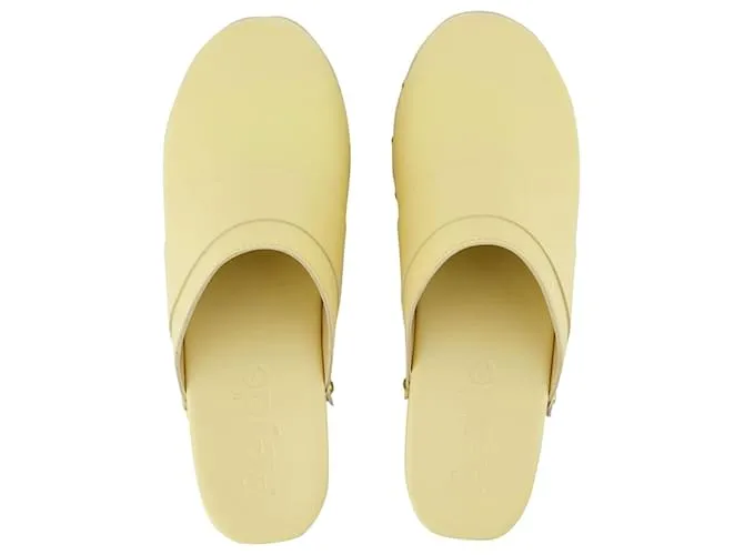 CHANCLAS BIBI  AEYDE  MANTEQUILLA  PIEL AMARILLO 