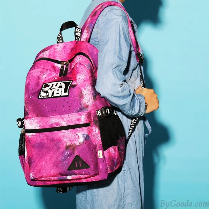 Colorful Large Galaxy School Rucksack Universe Polyester Travel College Backpack