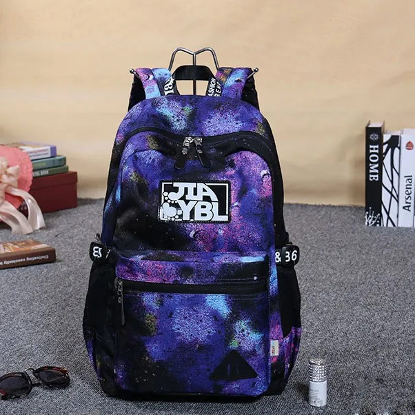 Colorful Large Galaxy School Rucksack Universe Polyester Travel College Backpack