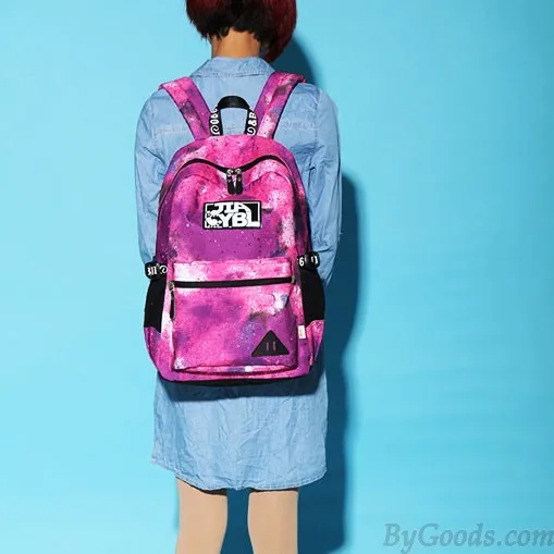 Colorful Large Galaxy School Rucksack Universe Polyester Travel College Backpack