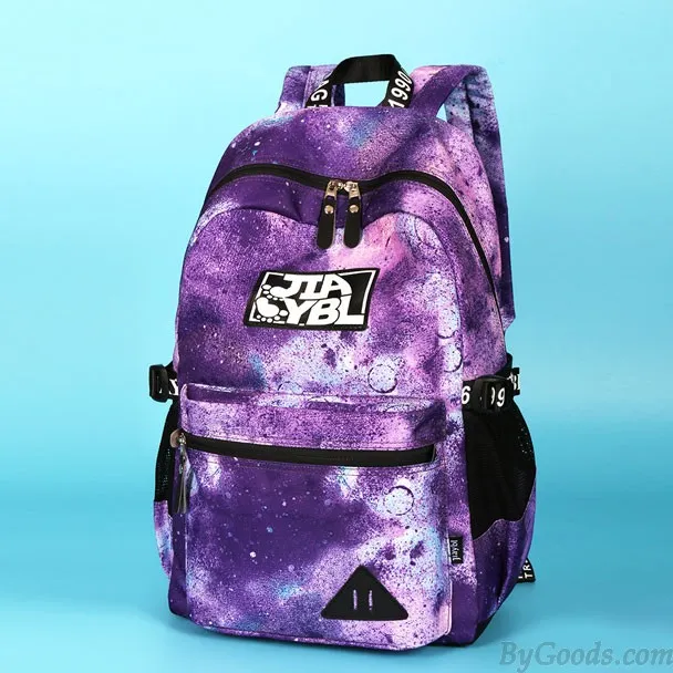 Colorful Large Galaxy School Rucksack Universe Polyester Travel College Backpack
