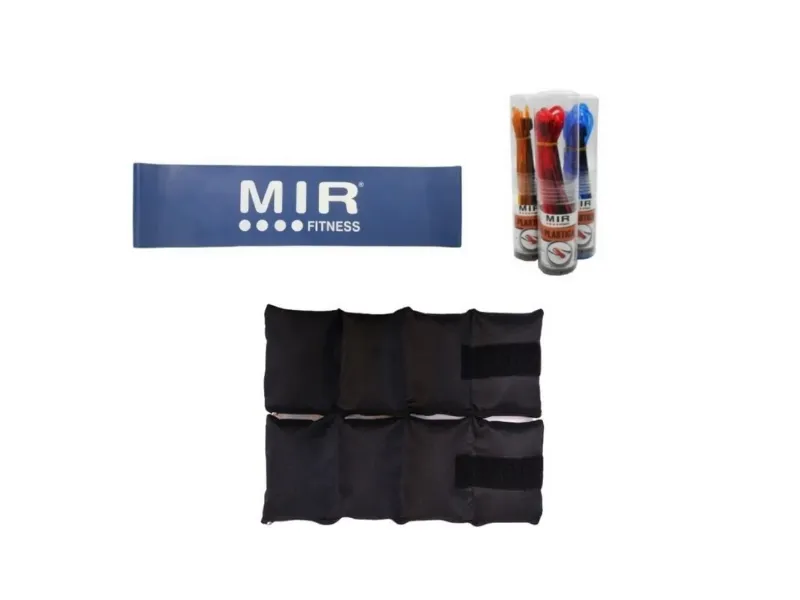 Combo Gym! Tiraband MIR alta intensidad + Soga + Tobillera 2Kg