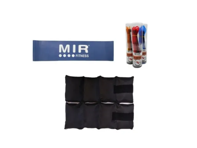 Combo Gym! Tiraband MIR alta intensidad + Soga + Tobillera 3Kg