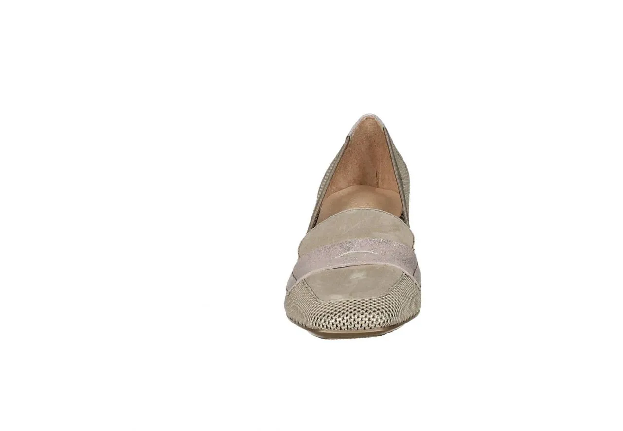 Copete Rejilla Taupe Pala Ante Antifaz/talon Star Plata