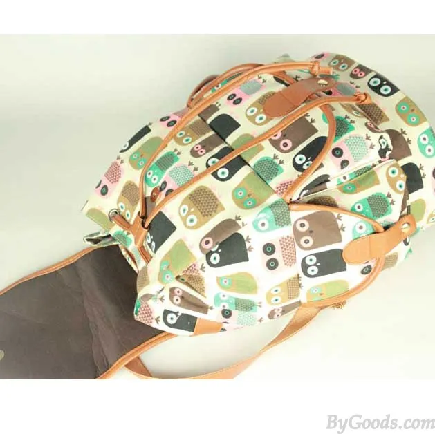 Cute Owl Printing Leisure Backpack