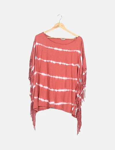 Eme E Cinco Poncho tie dye caldera