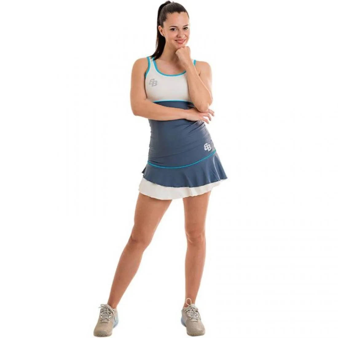 Falda BB Net Gris Denim | Bb