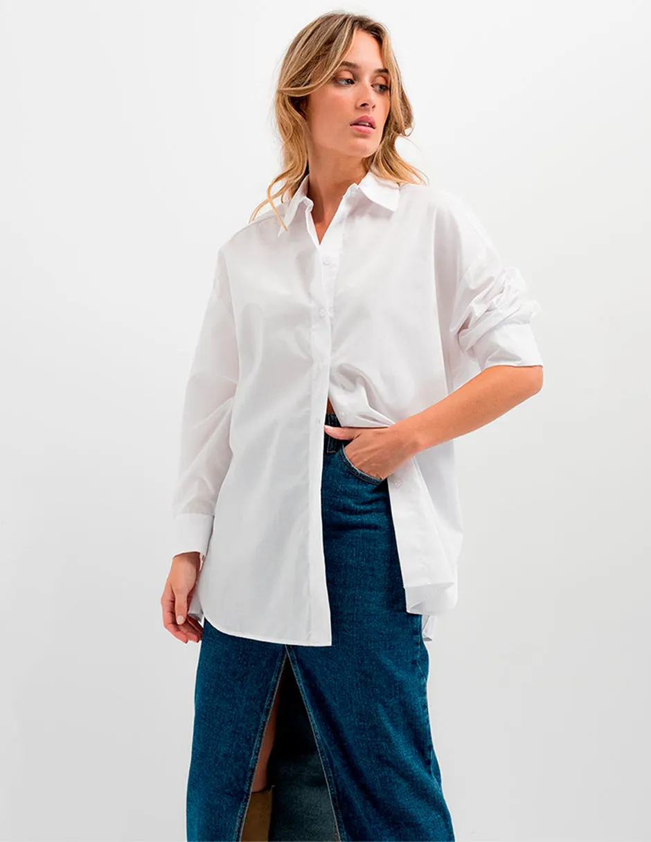 Falda Midi Denim Color Azul Para Mujer De RBCOLLECTION