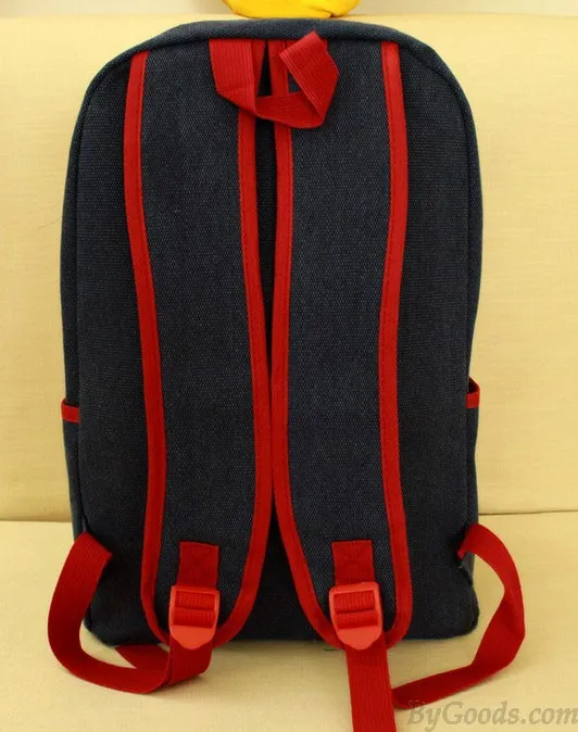 Fashion American Flag Rivet Canvas Backpack
