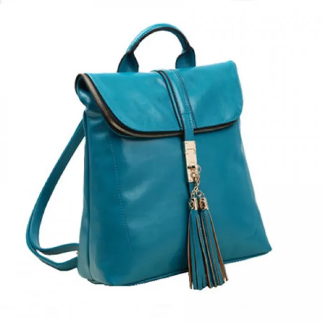 Fashion Freedom Locking Lid Portable Tassel Backpack