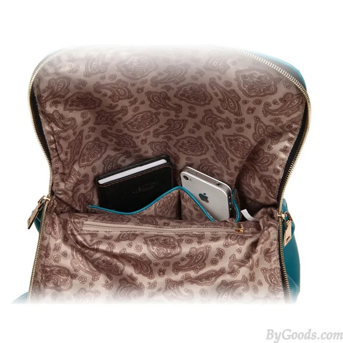 Fashion Freedom Locking Lid Portable Tassel Backpack