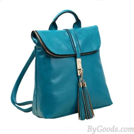 Fashion Freedom Locking Lid Portable Tassel Backpack