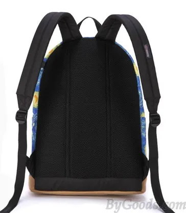 Fashion Galaxy Clouds Graffiti Canvas Backpack