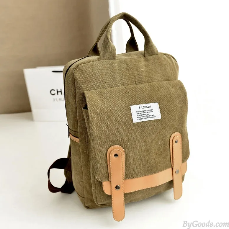 Fashion Leisure School Canvas Backpack