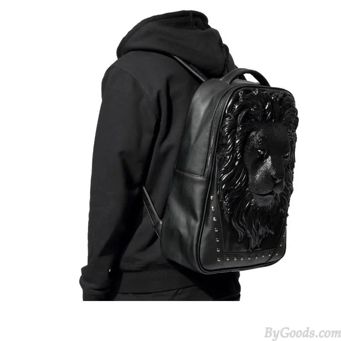 FASHION WILD ORIGINAL 3D LIONSHAPED RIVET BACKPACK
