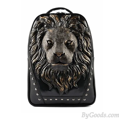 FASHION WILD ORIGINAL 3D LIONSHAPED RIVET BACKPACK