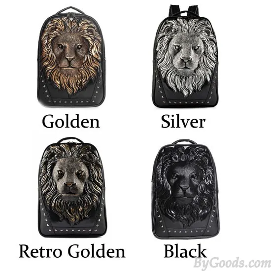 FASHION WILD ORIGINAL 3D LIONSHAPED RIVET BACKPACK