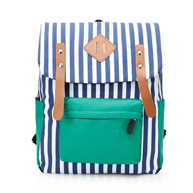 Fashional College Female Retro Canvas Backpack 