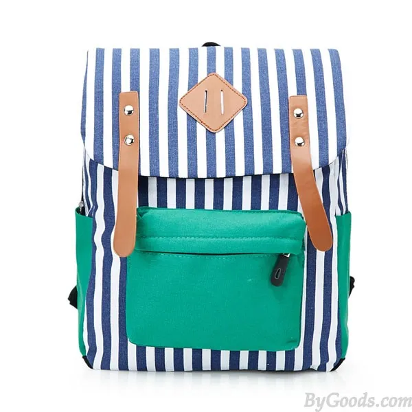 Fashional College Female Retro Canvas Backpack 