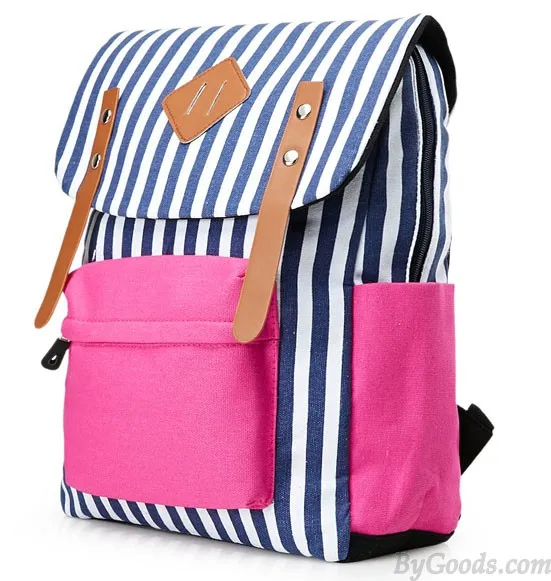 Fashional College Female Retro Canvas Backpack 