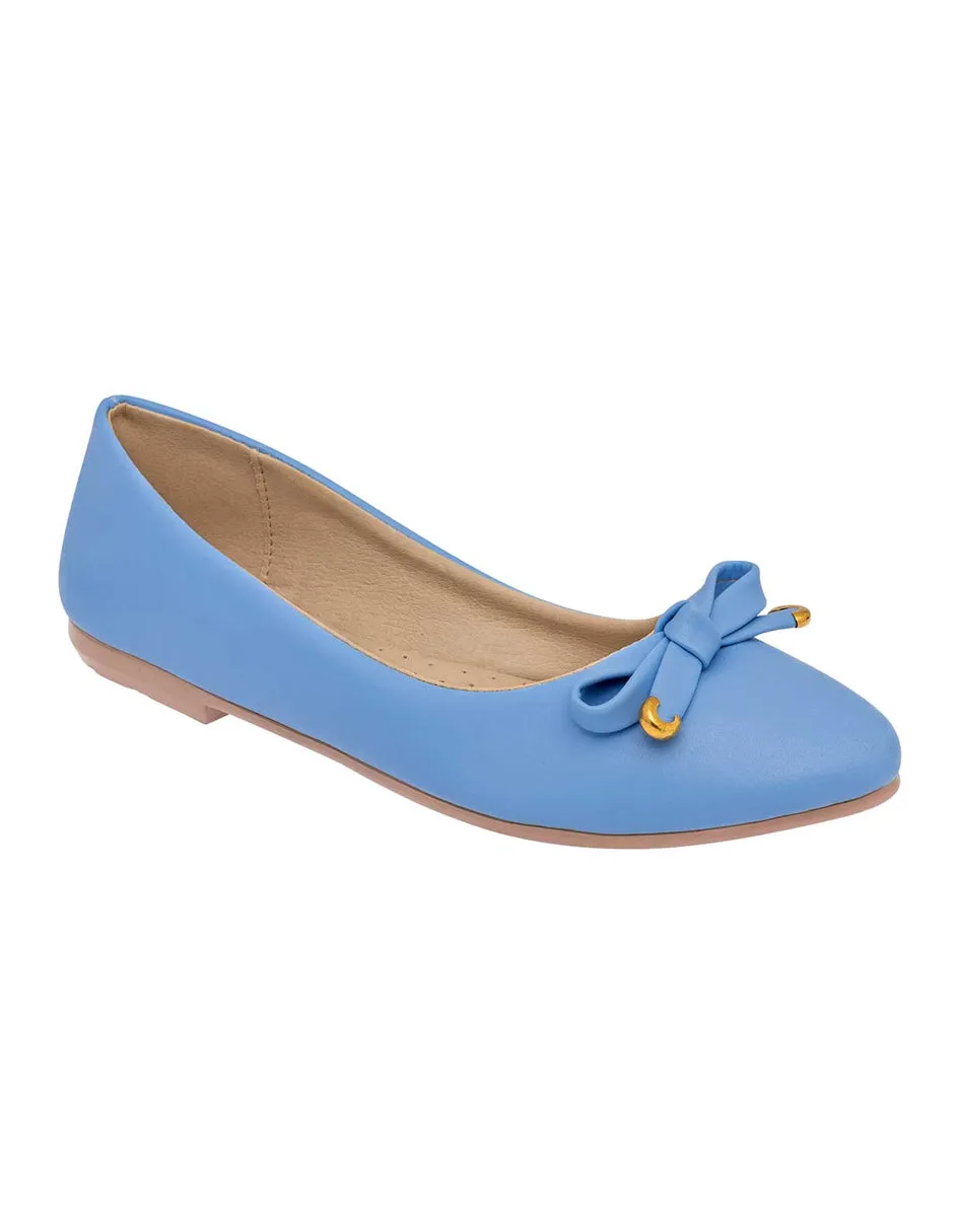 Flats clásicas Exterior Sintético Color Azul Para Mujer De RBCOLLECTION