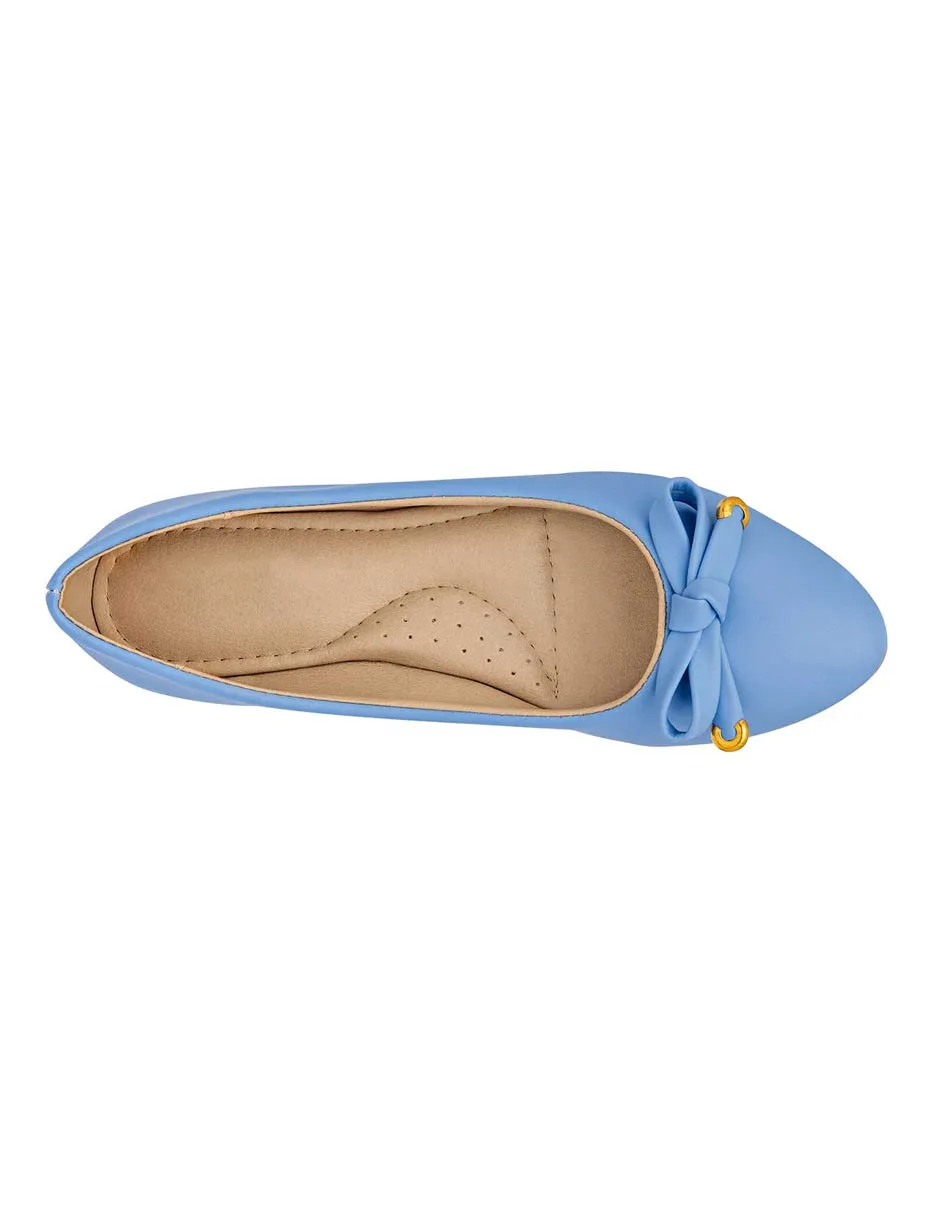 Flats clásicas Exterior Sintético Color Azul Para Mujer De RBCOLLECTION